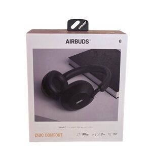 AIRBUDS Halo 1 Over-Ear Headphones -‎ Black